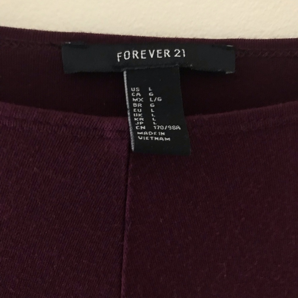 Forever21 long sleeve crop top - Picture 5 of 5